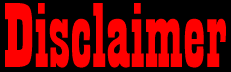 Disclaimer: