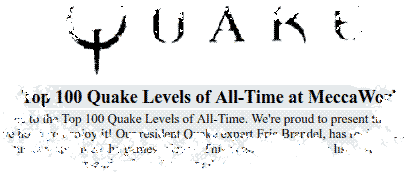 The 1998 'Top 100 Quake Maps' article by Eric Brandel